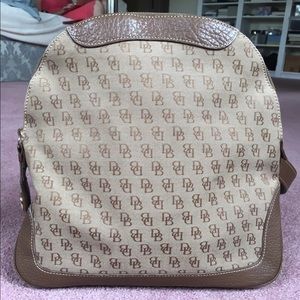 Dooney and Bourke brown and tan backpack