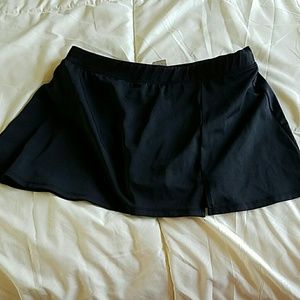 Black swimming  skirt
