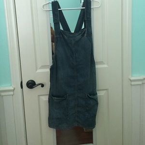 Jean overall dress💙