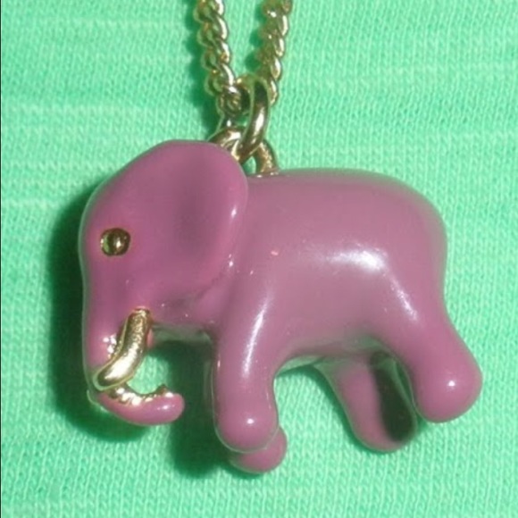 ISO J Crew Purple Elephant Pendant ENAMEL CRITTER