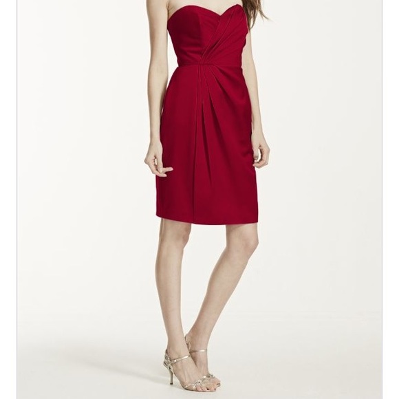 David's Bridal bridesmaid dress, Apple, sz 10