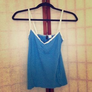 ⭕🔴H&M blue polka dotted tank top!