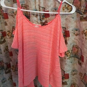 Rue 21 open back short sleeved sweater shirt