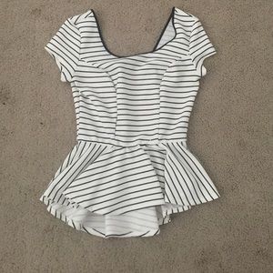 Striped, short sleeve cupcake shirt
