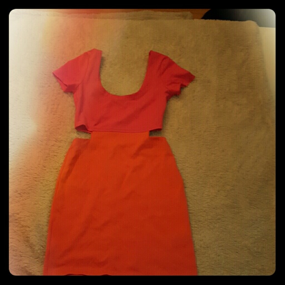 Pink & Orange Dress