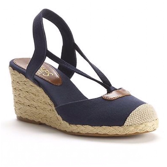 chaps espadrille wedge shoes