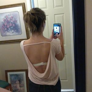 Open back shirt