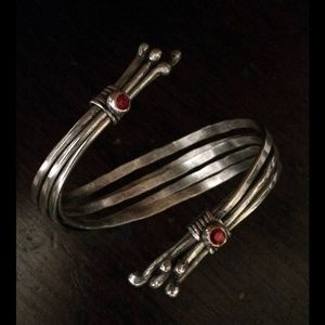 Silver bangle bracelet