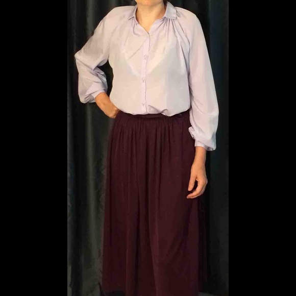 Vintage 1970's Peasant Blouse and Skirt