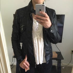 NWT Vegan Leather Jacket