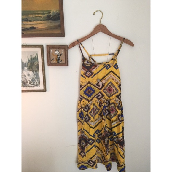 Caged-back Tribal Dress