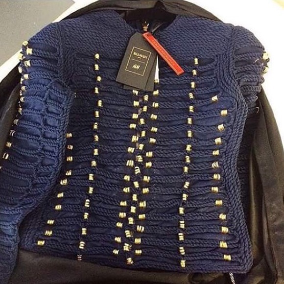 BALMAIN x H&M military roped jacket