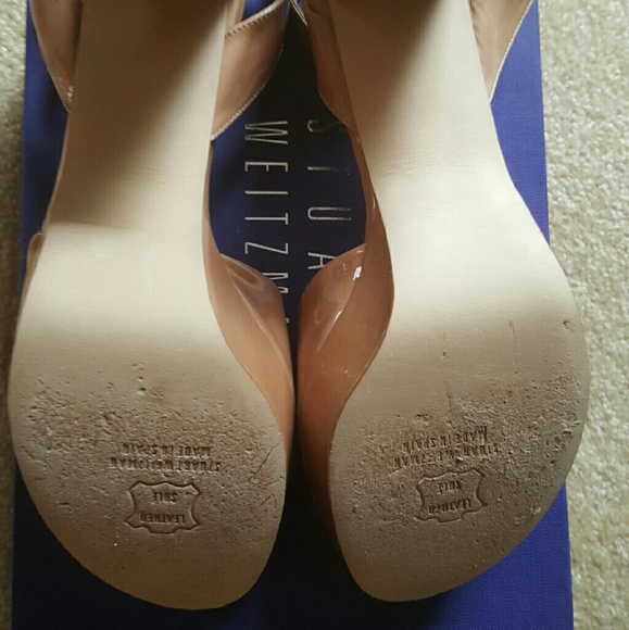 ** SOLD ** Stuart Weitzman Chunky Heel Platform - Picture 3 of 4