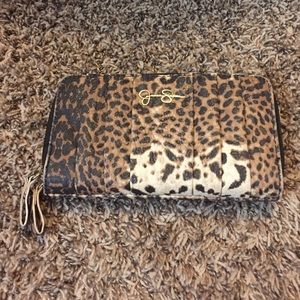 Jessica Simpson animal print wallet.