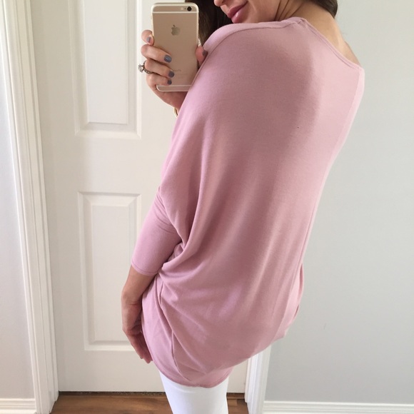 • SOLD OUT • Soft Blush Dolman Top - Picture 2 of 4
