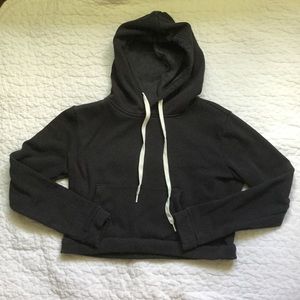 Dark gray cropped sweater