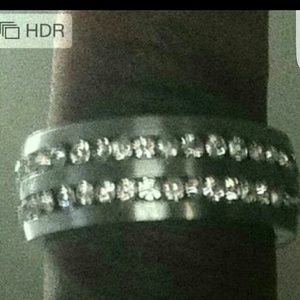 Stainless steel mens wedding band