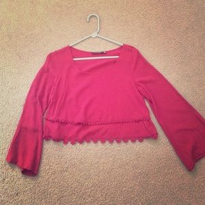 Doe and Rae burgundy blouse. Size medium