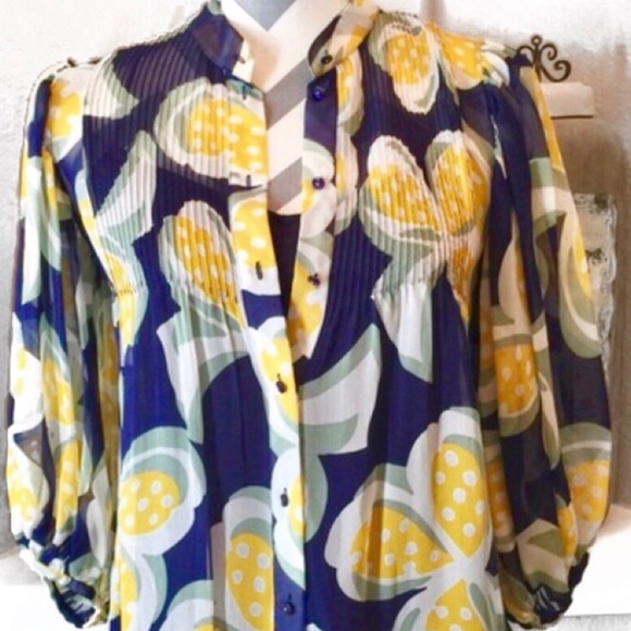 DVF Clover Pastel Blouse. S8818469J10 - Picture 3 of 4