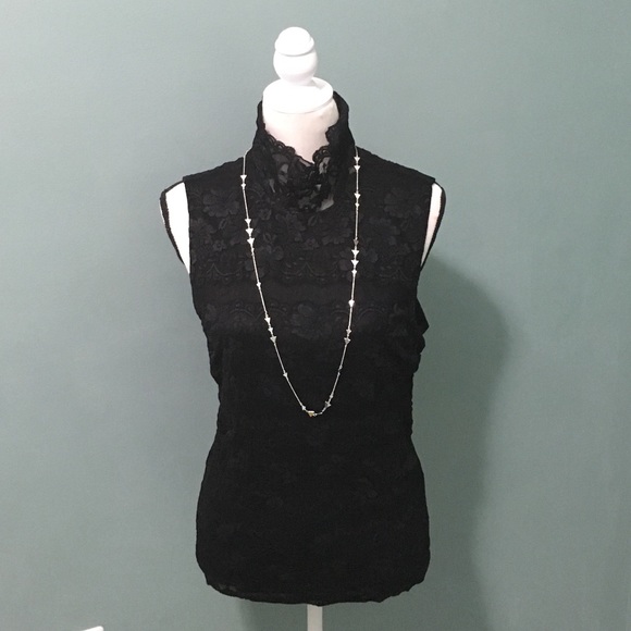 ⚡️FLASH SALE⚡️Josephine Chaus Black Lace Shirt