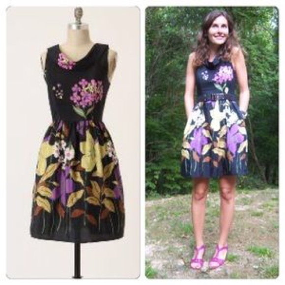Anthropologie Fragrant Valley dress