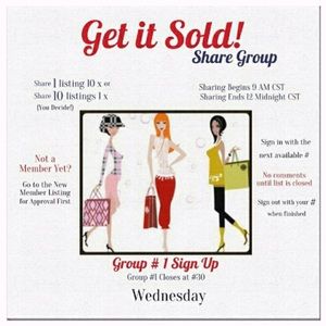 🚫CLOSED 7/13 WEDNESDAY GET IT SOLD! SHARE GROUP