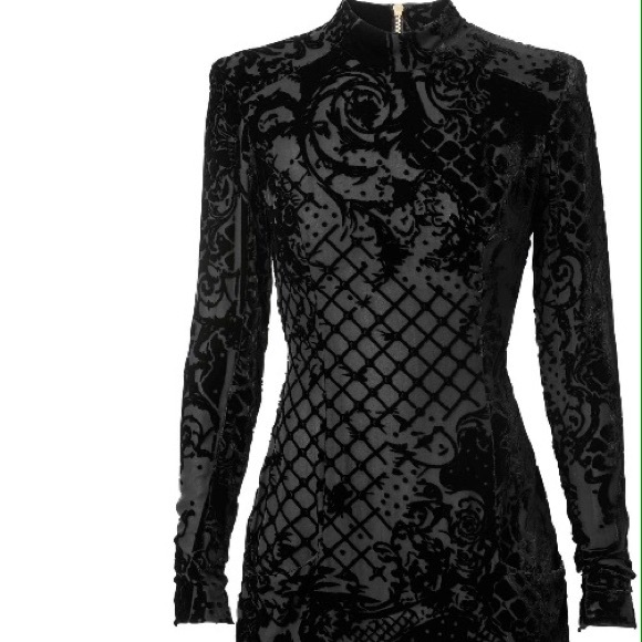 Velvet BALMAIN x H&M dress