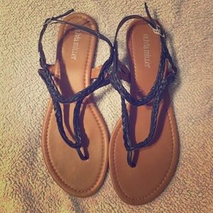 Navy sandals