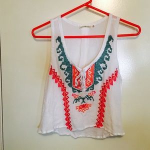 Crop top Mexican print
