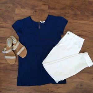 Navy blue top