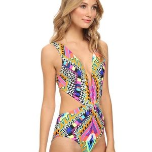Mara Hoffman twist front one piece
