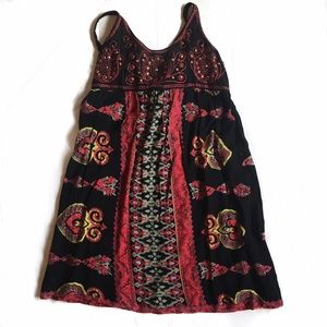 Aztec Print, Embellished Sun Dress