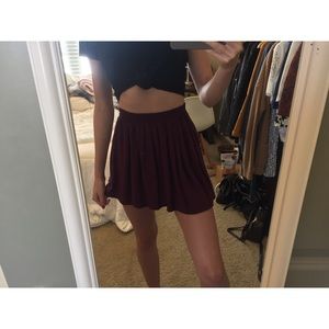 Maroon Skirt
