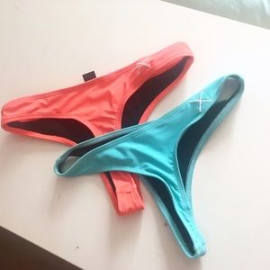Boutine LA Classic Bottoms Small Aqua & Coral Set
