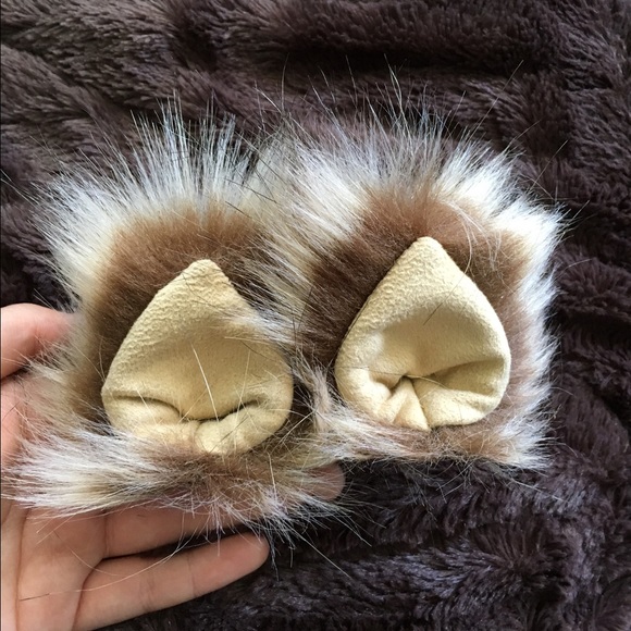 Fur ear hair clips