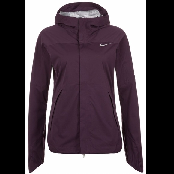Nike Jackets & Blazers - REDUCED Nike Shield Running Jacket in Plum