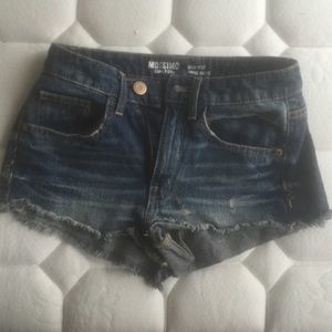 High Rise Denim Shorts