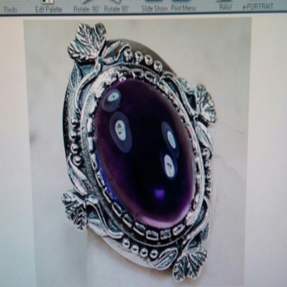 CHOICE: Aquamarine, Amethyst OR Sapphire Ring - SIZE 6,   Fire Garnet - SIZE 8 - Picture 3 of 5
