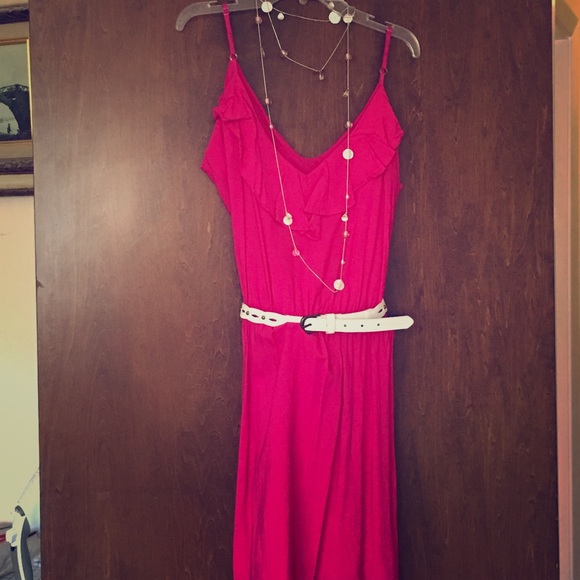 Fuchsia Dress $8 sale for the next two hours.