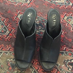 Black Kork Ease Mules