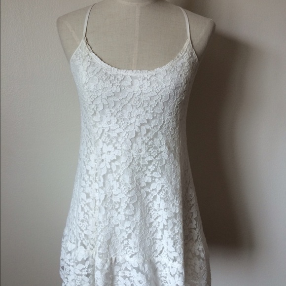 NWT Abercrombie & Fitch White Lace Tank Tunic