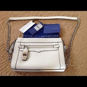 Rebecca Minkoff white "mini-crosby" crossbody bag