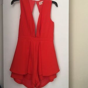Fun and sexy red romper!