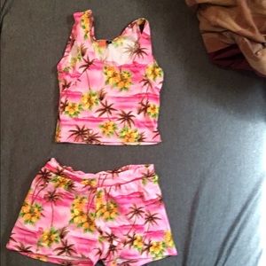 Crop top and shorts set