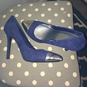 Blue Suede Heels
