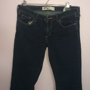 A&F dark wash jeans