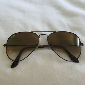 Rayban brown aviator sunglasses
