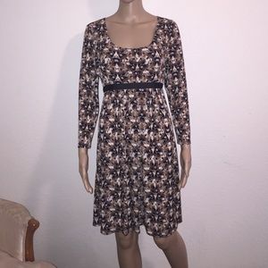 $Sold$ 3/4 sleeve print dress