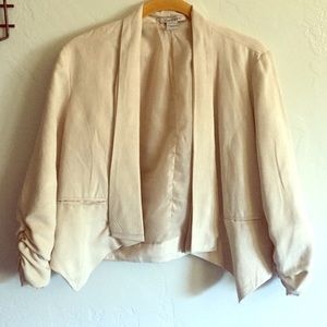 Cream colored short blazer