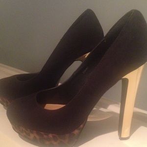 Charlotte ruse black suede heels